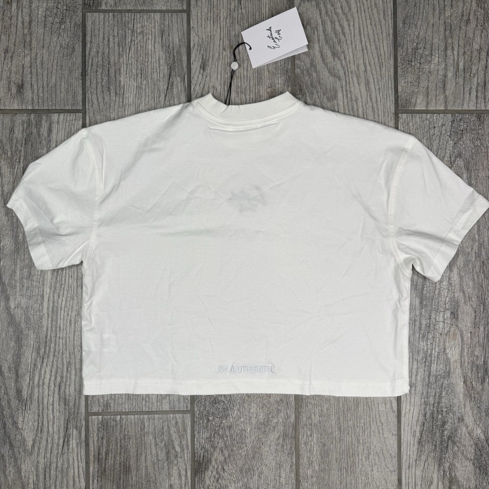 Eastside Golf Shirt Womens White Cropped NWT Crop Top‎ Golfing Gym Embroidered M - Picture 8 of 10